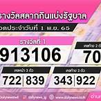 ตรวจลอตเตอรี่ 1พฤศจิกายน 2565